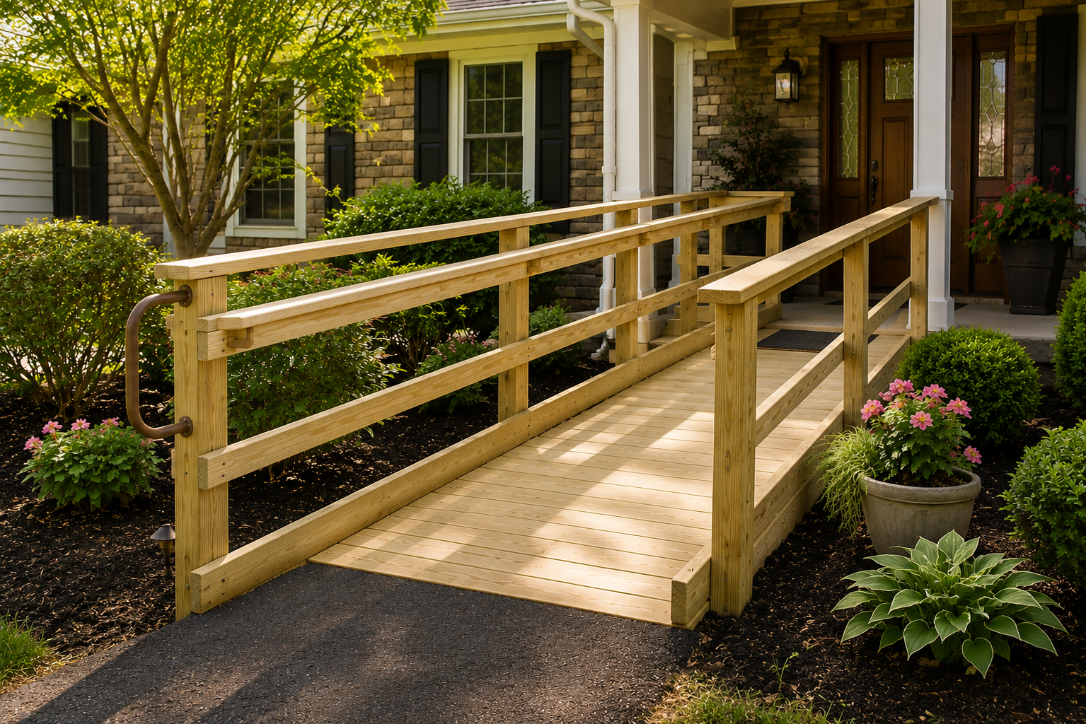 Front entry ramp