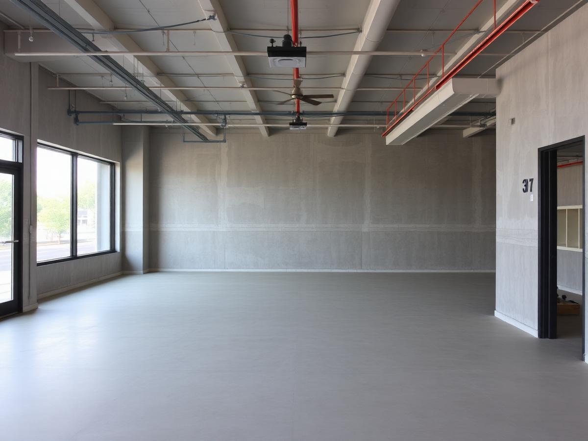 Shell space before build-out began