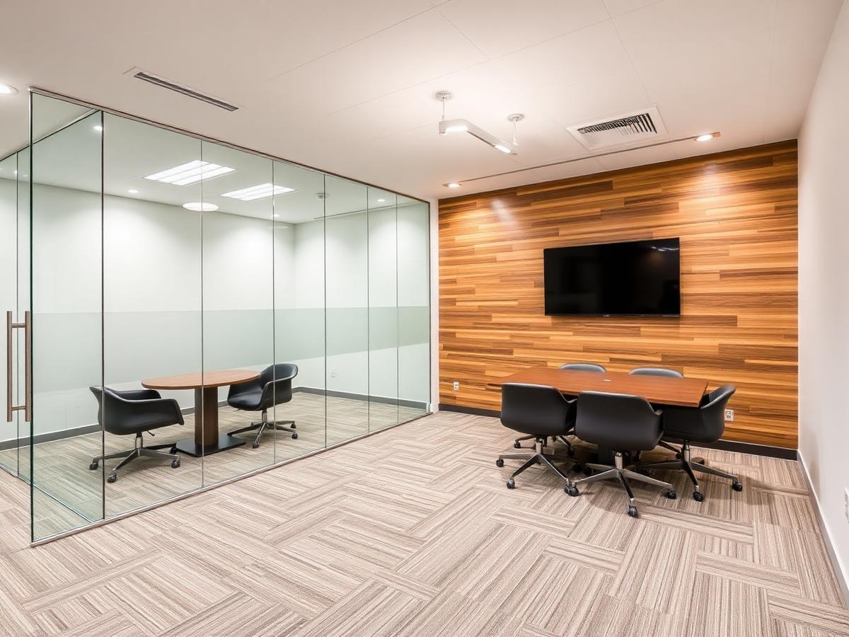 Completed tenant space ready for opening